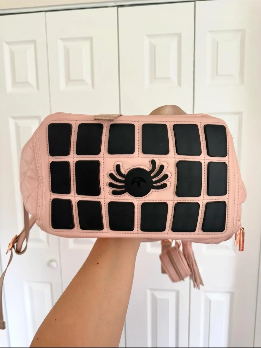 🦋Itzy Ritzy Boss Plus Diaper Bag  Backpack Blush Pink and  Diaper Bag Charm pod